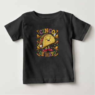 Dancing Taco Funny Cinco De Mayo Fiesta Party Baby T-Shirt