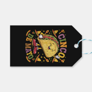 Dancing Taco Funny Cinco De Mayo Fiesta Party Gift Tags
