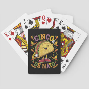Dancing Taco Funny Cinco De Mayo Fiesta Party Playing Cards