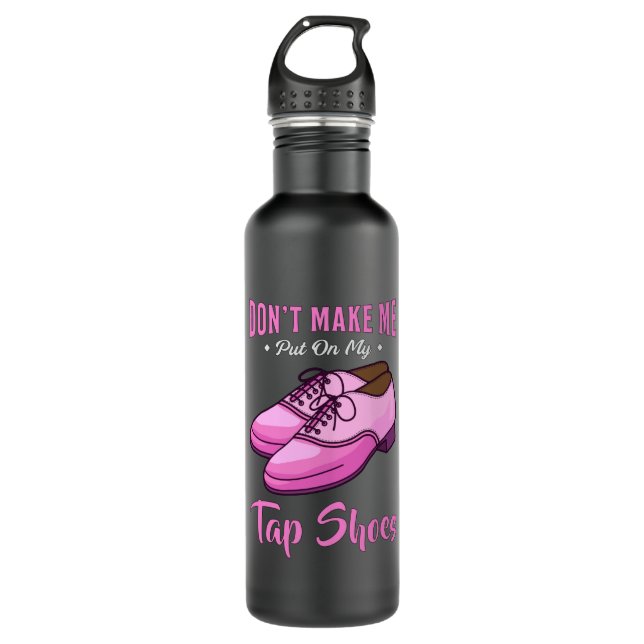 Dancing Tap Shoes Queen Dancer Disco Ballet Gift 710 Ml Water Bottle (Front)