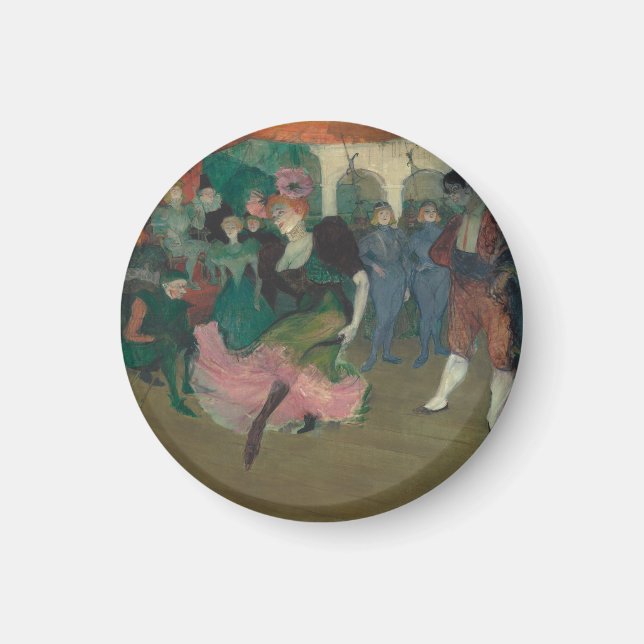 Dancing the Bolero - Toulouse-Lautrec Painting Magnet (Front)