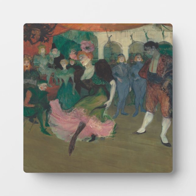 Dancing the Bolero - Toulouse-Lautrec Painting Plaque (Front)