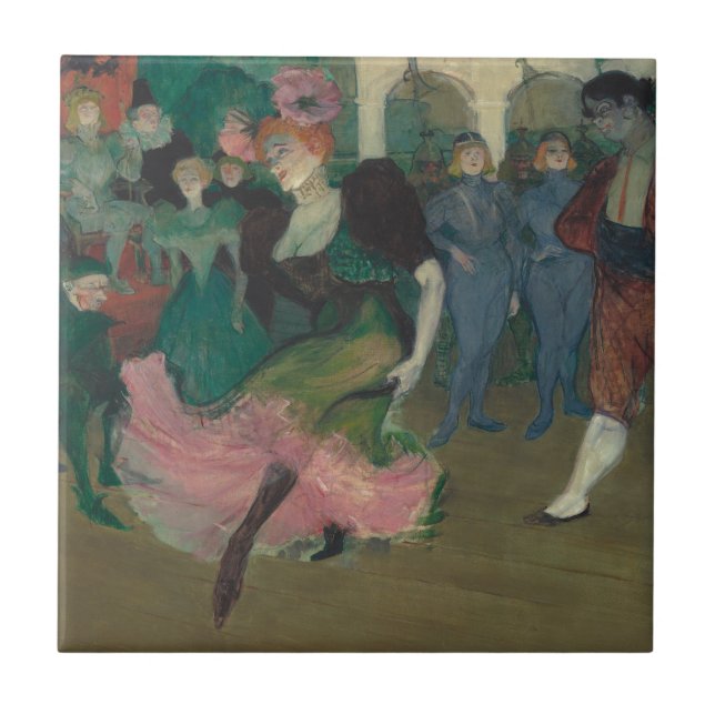 Dancing the Bolero - Toulouse-Lautrec Painting Tile (Front)
