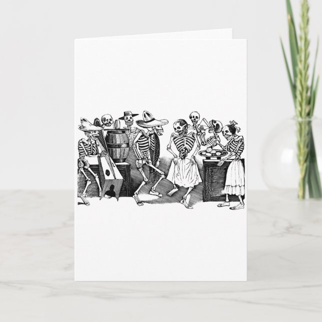 "Dancing the Jarabe in the Other World" Card (Front)