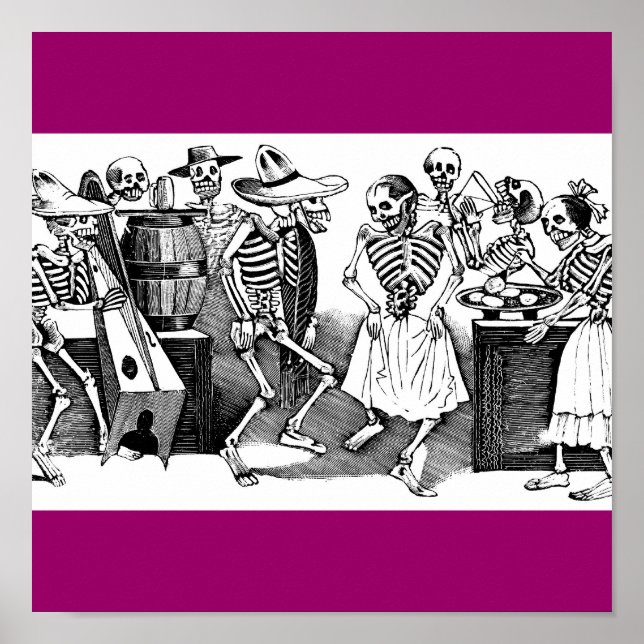 "Dancing the Jarabe in the Other World" Poster (Front)