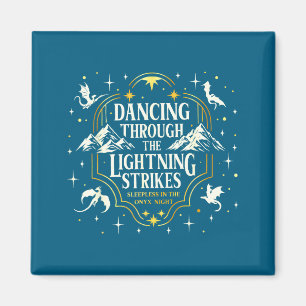 Dancing through the lightning strikes dragon lover magnet