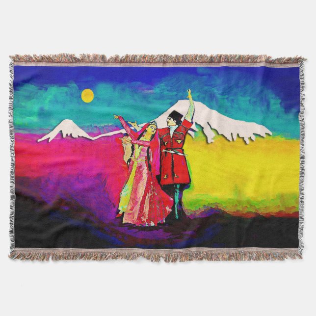 Dancing Throw Blanket (Front)