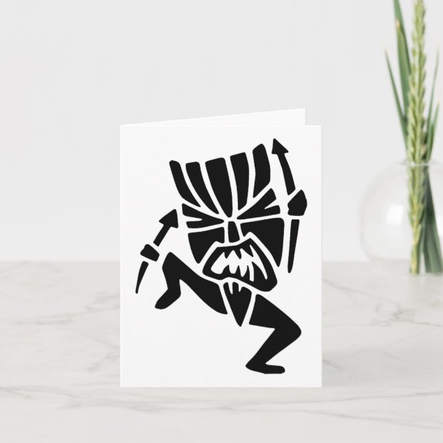 Dancing Tiki Man  Card (Front)