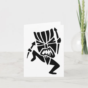 Dancing Tiki Man Card