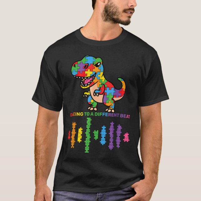 Dancing To A Different Beat Kids Autism Spectrum D T-Shirt (Front)