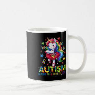 Dancing To Be A Different Beat Unicorn Autism Awar Coffee Mug