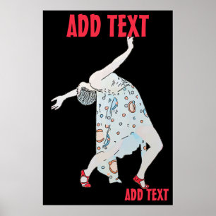 Dancing  to Jazz, add text Poster