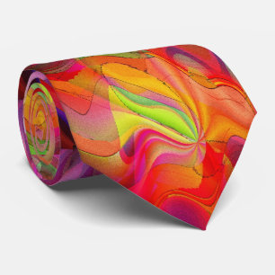 Dancing to Prokofiev modern abstract art Tie