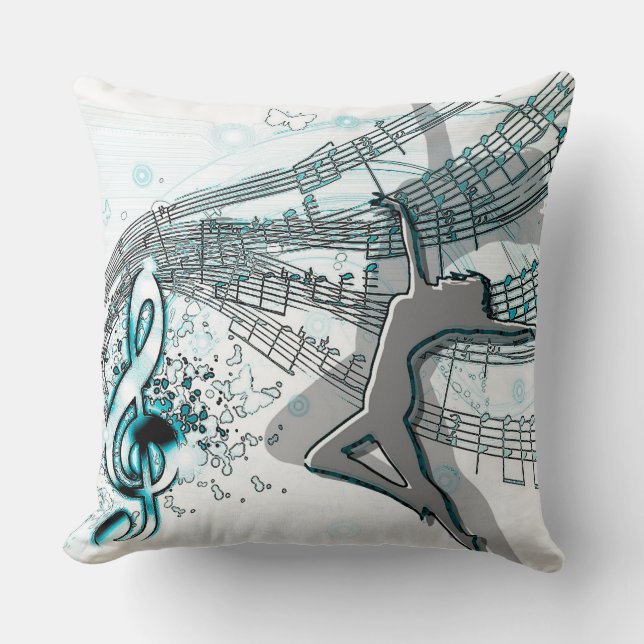 Dancing to the Music Cushion (Front)