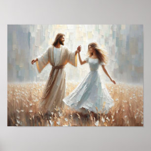 Dancing Together Landscape, Christian Wall Art, Je Poster