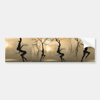 Dancing Trees Bumper Sticker