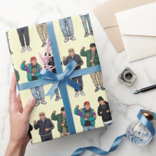 Dancing Trump Hip Hop MAGA Wrapping Paper