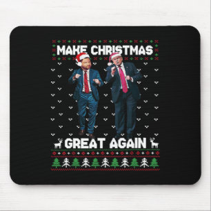 Dancing Trump Santa And Dj Vance Make Christmas Gr Mouse Mat