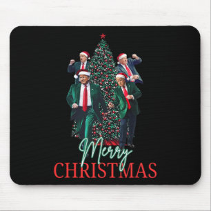 Dancing Trump Santa Merry Christmas Daddy's Home 4 Mouse Mat