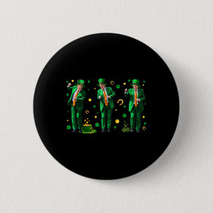 Dancing Trump St. Patrick's Day 6 Cm Round Badge