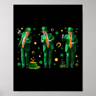 Dancing Trump St. Patricks Day , Uni-adults, Poster
