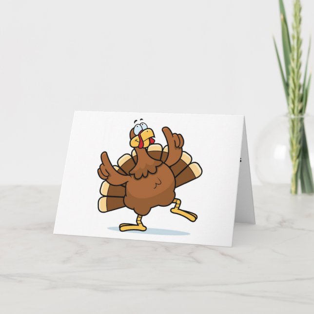 *DANCING TURKEY* HAPPY IT IS "YOUR BIRTHDAY" CARD (Front)