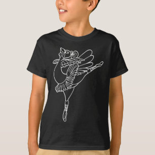 Dancing Turkey Happy Thanksgiving Day Byllet Dance T-Shirt