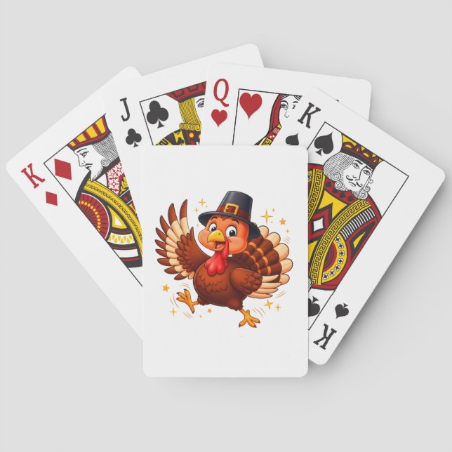 Dancing Turkey Playing Cards (Back)
