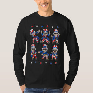 Dancing Uncle Sam 4th of July Boys Girls Kids Funn T-Shirt