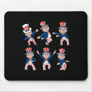 Dancing Uncle Sam 4th Of July Dance Challenge Boys Mouse Mat