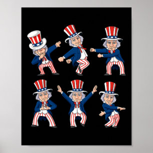 Dancing Uncle Sam 4th Of July Dance Challenge Boys Poster