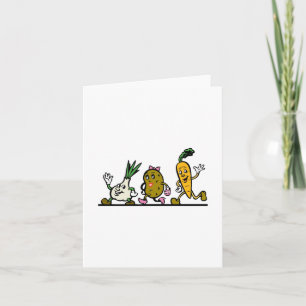 Dancing Vegetables Card