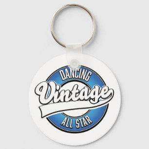 Dancing vintage all star logo keychain