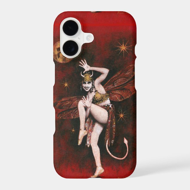 Dancing Vintage Devil Lady iPhone X Case (Back)