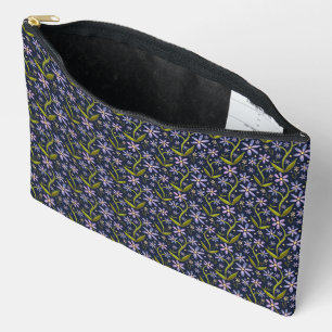 Dancing Watercolor Daisies Midnight Bag