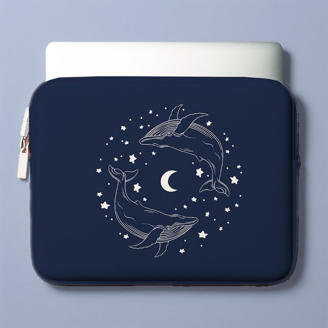 Dancing Whales Laptop Sleeve (Creator Uploaded)