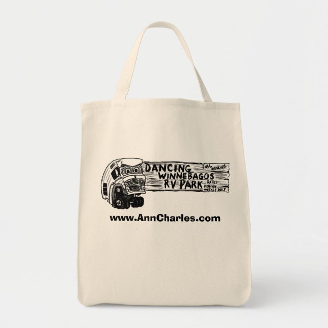 Dancing Winnebagos RV Organic Tote Bag (Front)