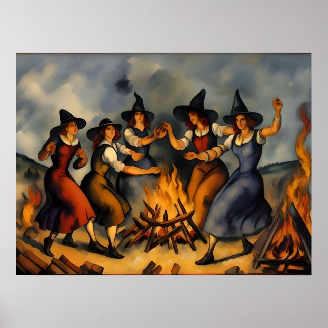dancing witches poster (Front)