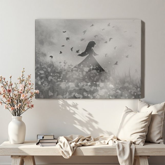Dancing with birds II Canvas Print (Creator Uploaded)