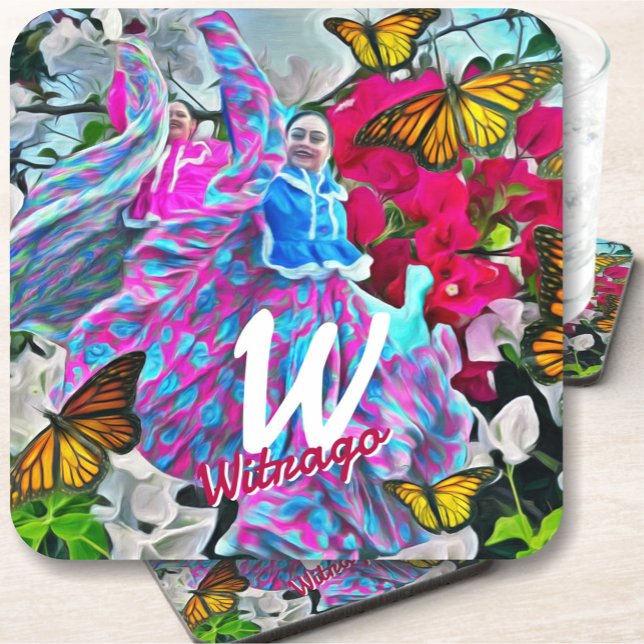 Dancing with Flowers & Butterflies PV01 Coaster (Creator Uploaded)