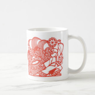 Dancing with lion coffee mug
