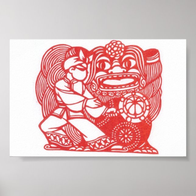 Dancing with lion poster (Front)