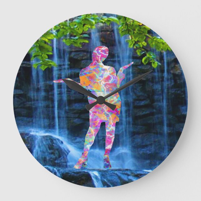 Dancing with Nature Large Clock (Front)