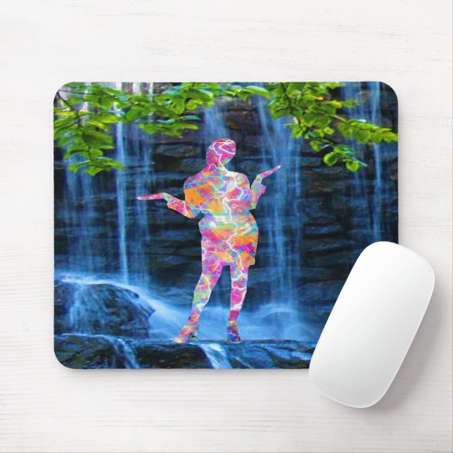 Dancing with Nature Mouse Mat (With Mouse)