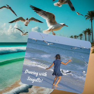 Dancing with Seagulls Mouse Mat