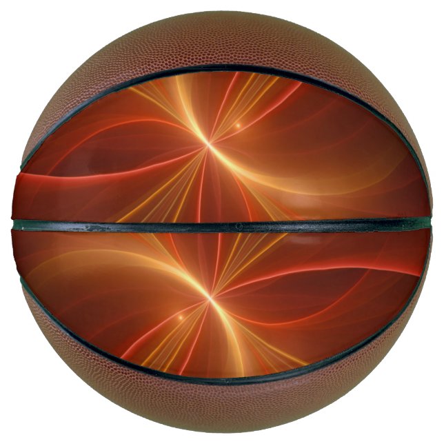 Dancing With The Light Modern Abstract Fractal Art Basketball (Front)