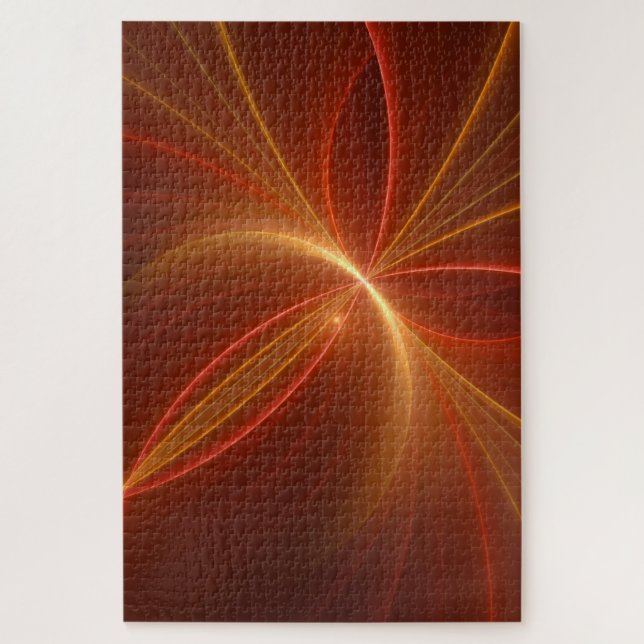 Dancing With The Light Modern Abstract Fractal Art Jigsaw Puzzle (Vertical)