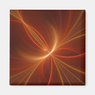 Dancing With The Light Modern Abstract Fractal Art Magnet