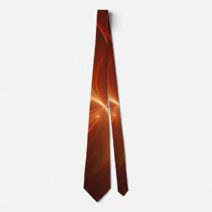 Dancing With The Light Modern Abstract Fractal Art Tie
