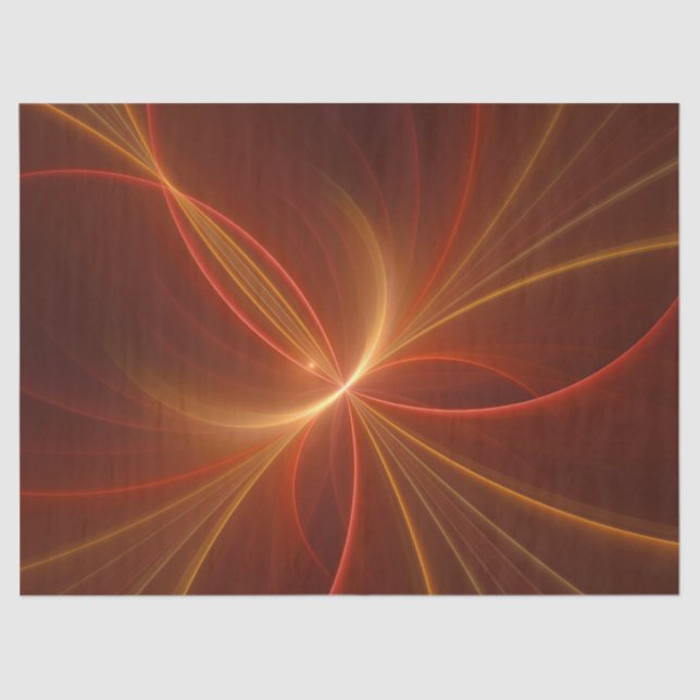 Dancing With The Light Modern Abstract Fractal Art Tissue Paper (Front)